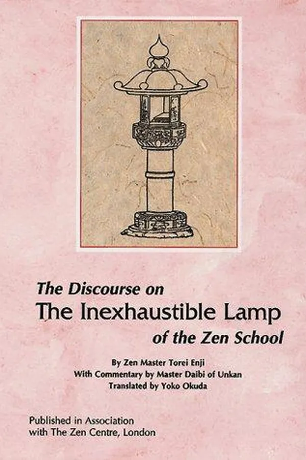 Capa de The discourse on the Inexhaustible lamp of the Zen school