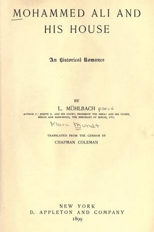 Capa de Mohammed Ali and his house, tr. from the German by Chapman Coleman