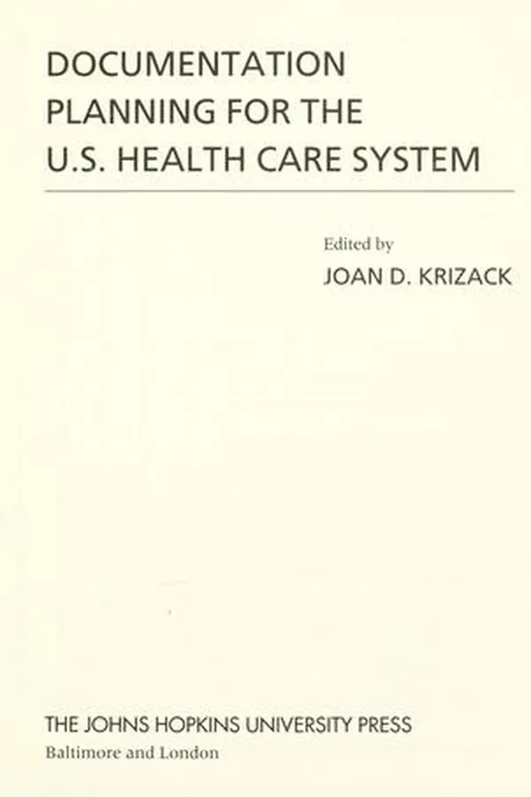 Capa de Documentation planning for the U.S. health care system