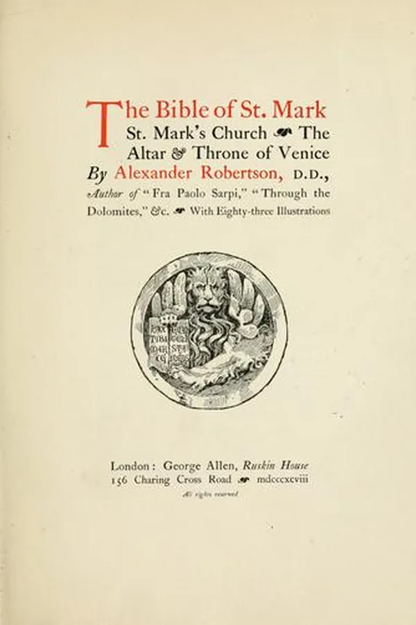 Capa de The Bible of St. Mark