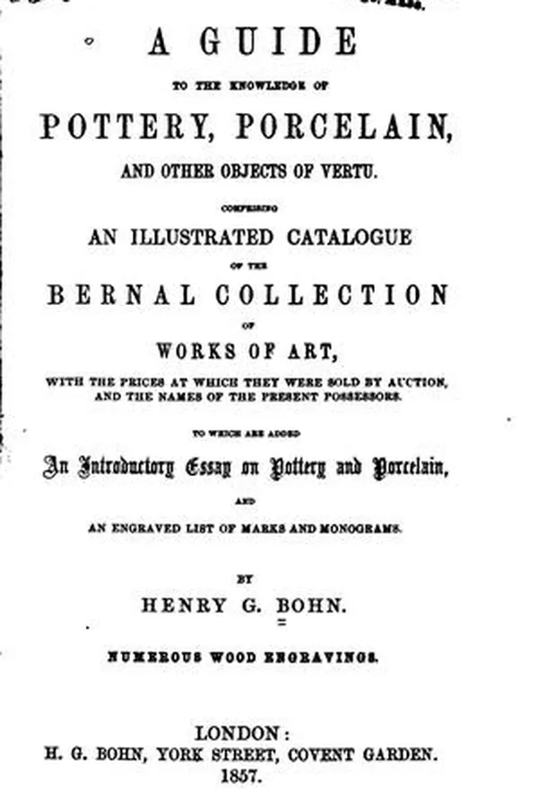 Capa de A guide to the knowledge of pottery, porcelain, and other objects of vertu