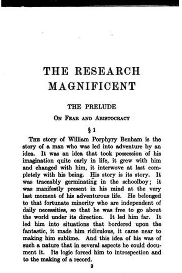 Capa de The research magnificent
