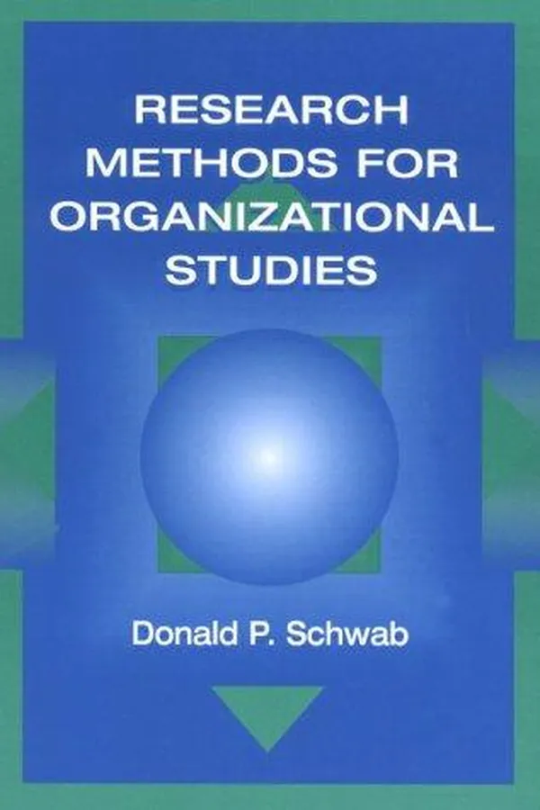 Capa de Research methods for organizational studies