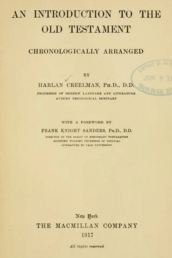 Capa de An introduction to the Old Testament