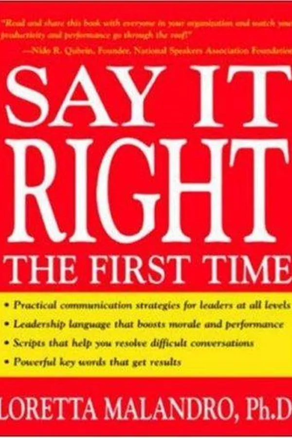 Cover of Say It Right the First Time