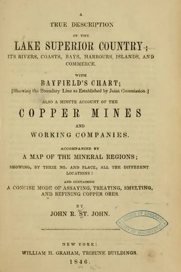 Capa de A true description of the lake Superior country ... with Bayfield's chart