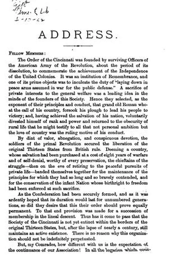 Capa de An address delivered before the Confederate Survivors' Association, in Augusta, Georgia