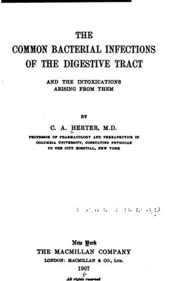Capa de The common bacterial infections of the digestive tract and the intoxications arising from them