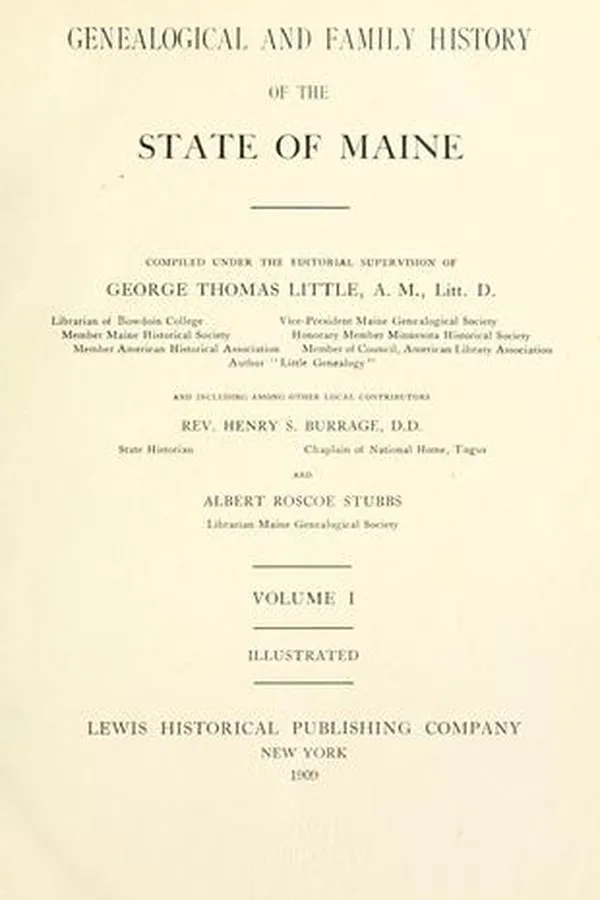 Capa de Genealogical and family history of the state of Maine