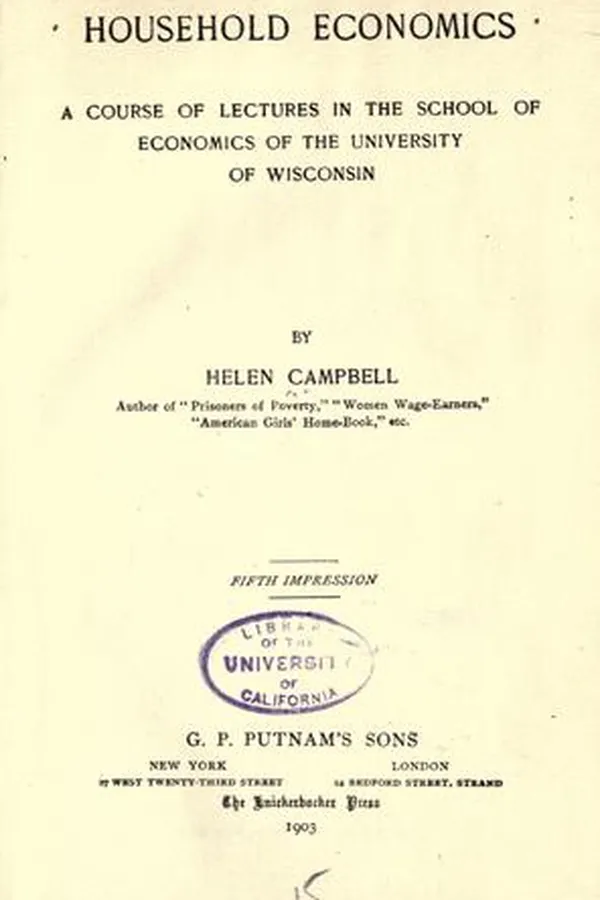 Capa de Household economics