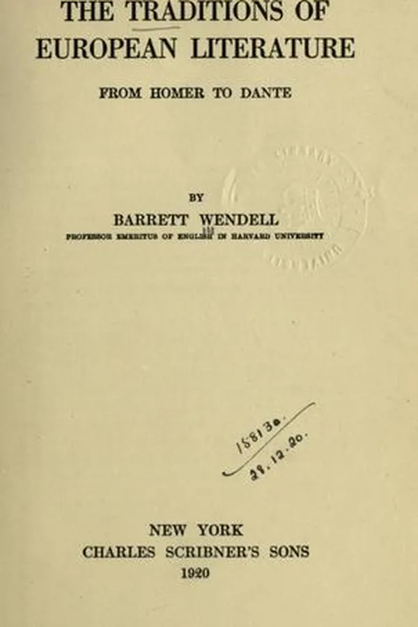 Capa de The traditions of European literature