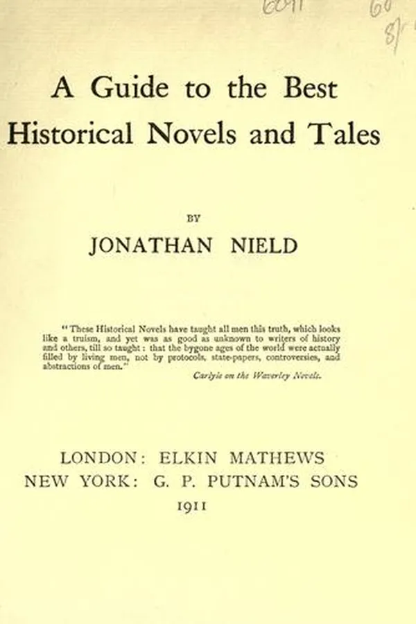 Capa de A guide to the best historical novels and tales