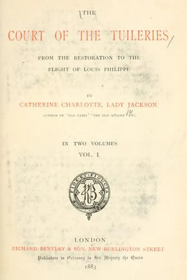 Capa de The court of the Tuileries