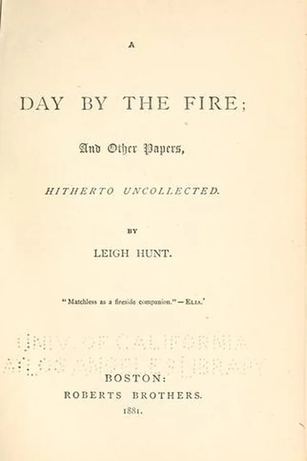 Capa de A day by the fire