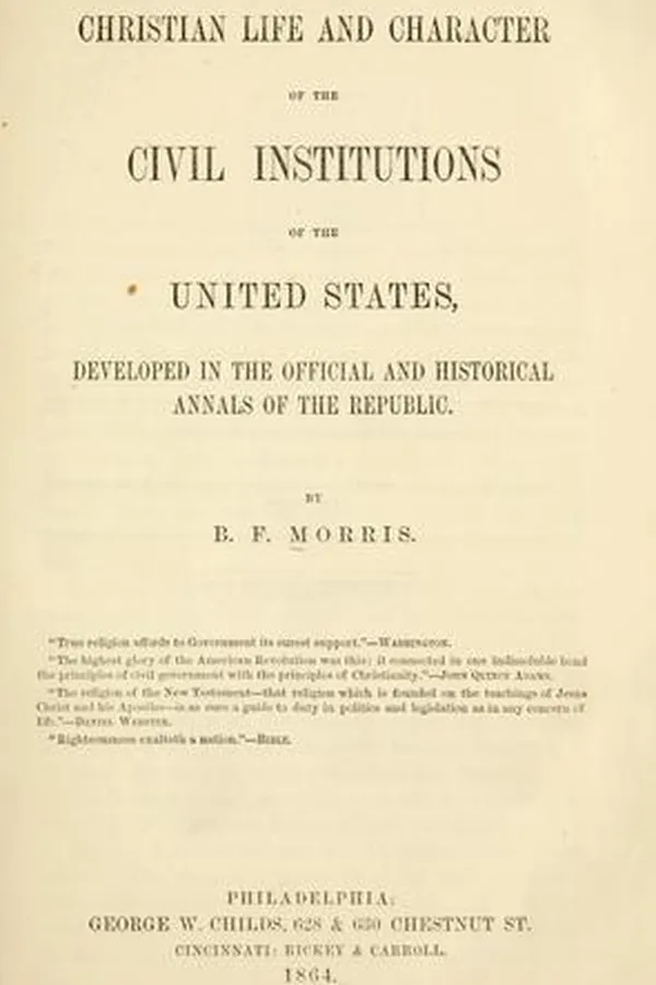 Capa de Christian life and character of the civil institutions of the United States
