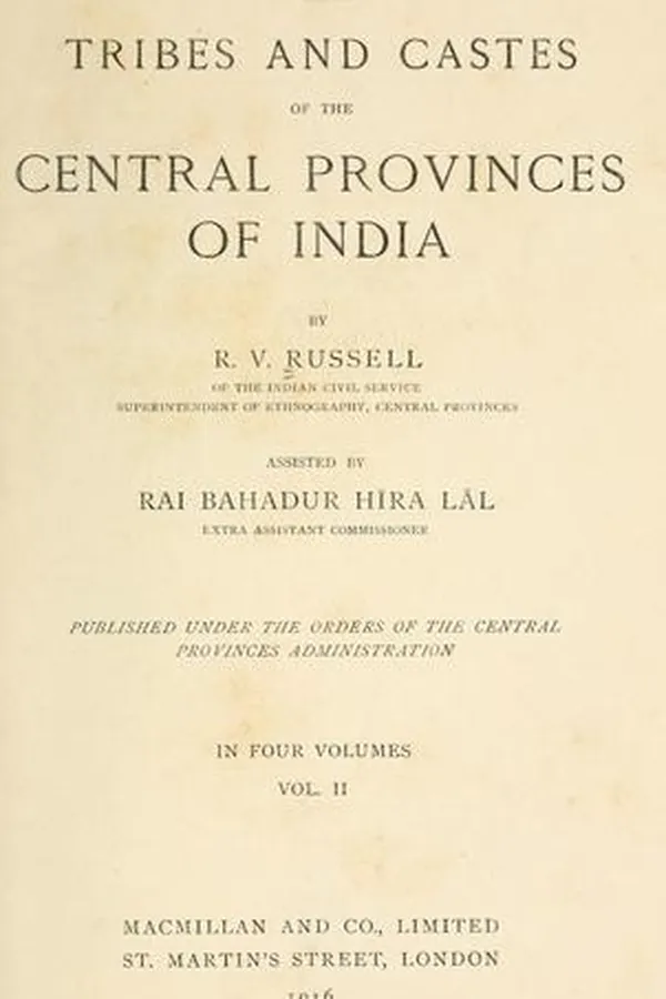 Capa de The tribes and castes of the Central Provinces of India