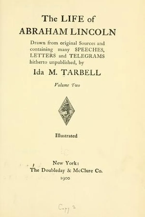 Capa de The life of Abraham Lincoln, drawn from original sources and containing many speeches, letters, and telegrams hitherto unpublished