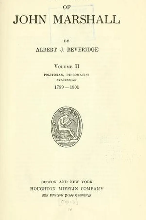 Capa de The life of John Marshall