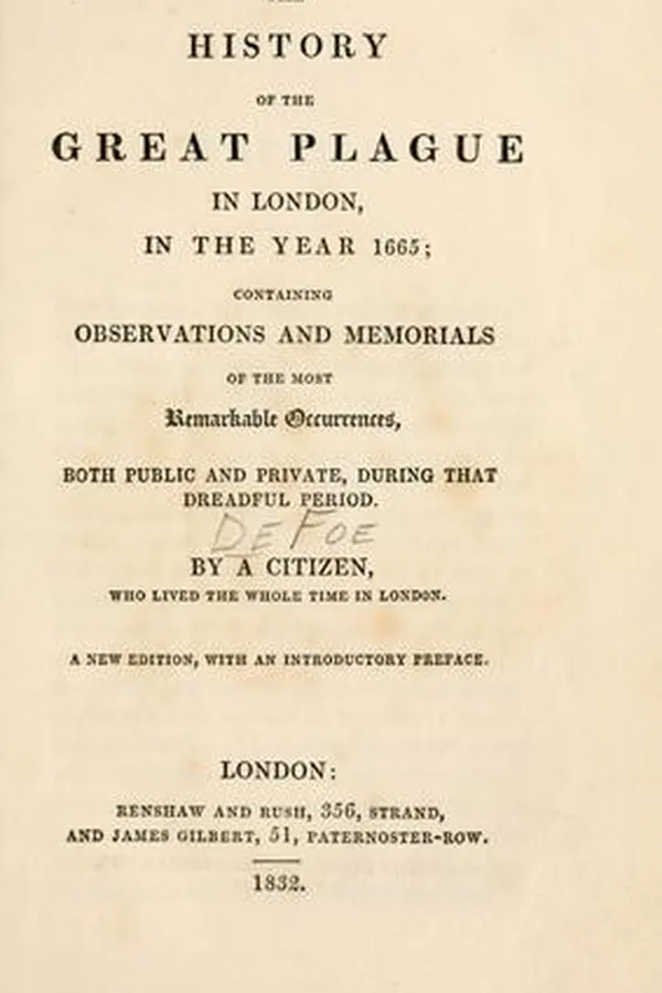 Capa de The history of the great plague in London in the year 1665