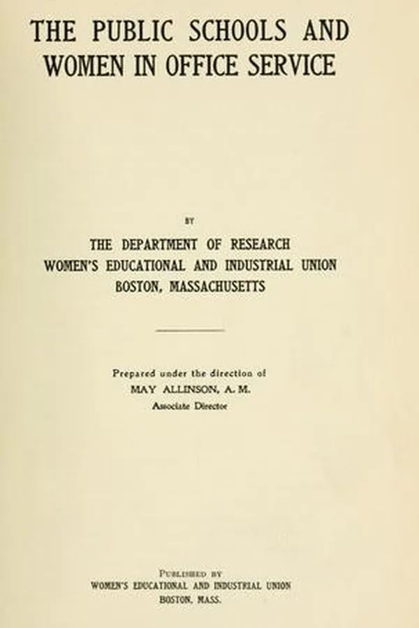 Capa de The public schools and women in office service