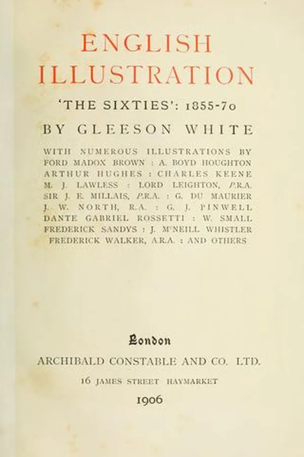 Capa de English illustration, 'the sixties' : 1855-70
