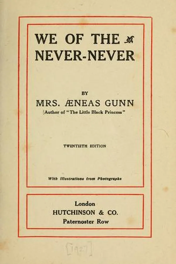 Capa de We of the Never-Never
