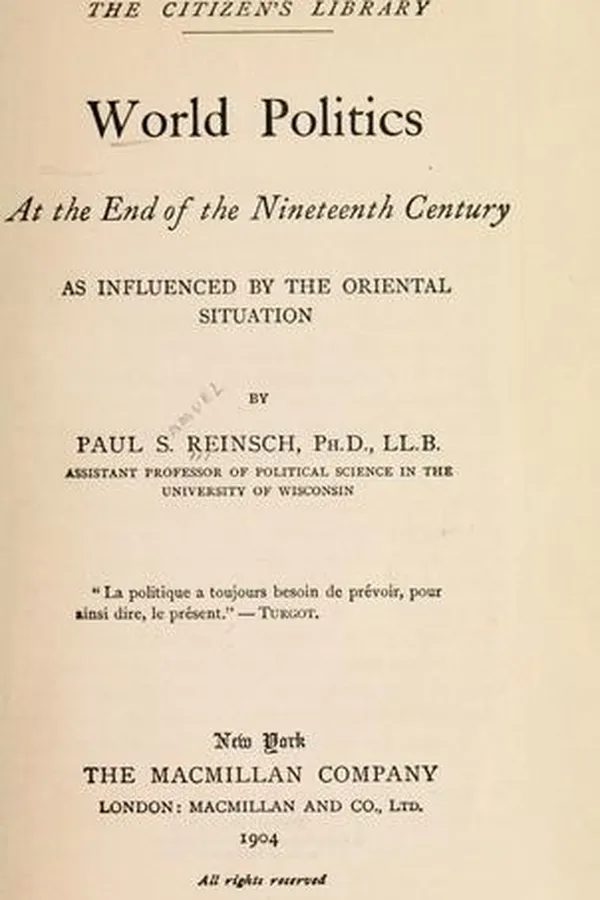 Capa de World politics at the end of the nineteenth century