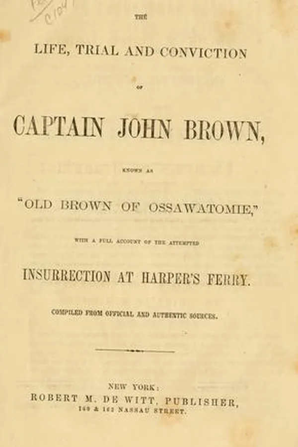 Capa de The life, trial, and conviction of Captain John Brown