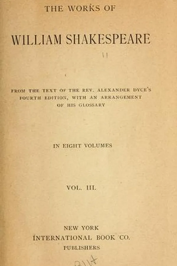 Capa de The Works of William Shakespeare in Eight Volumes. Volume III (King Richard III / Love's Labour's Lost / Rape of Lucrece / Romeo and Juliet / Sonnets / Taming of the Shrew)