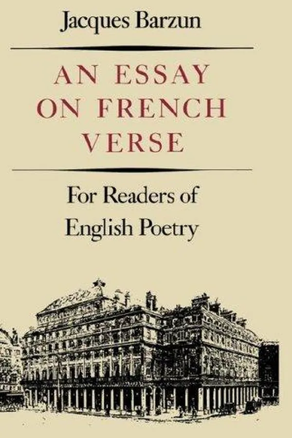 Capa de An essay on French verse