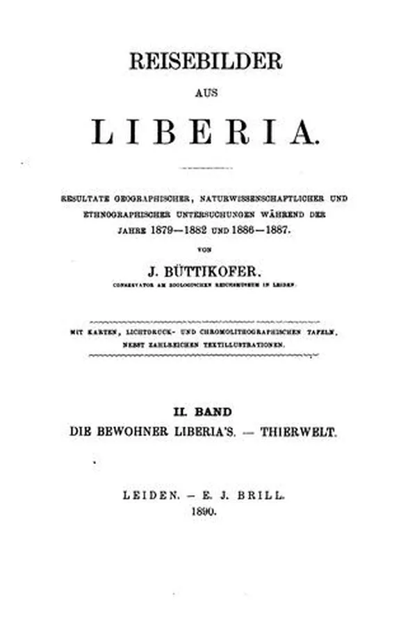 Capa de Reisebilder aus Liberia