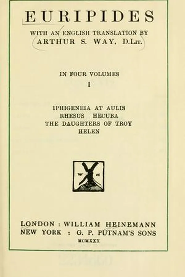 Capa de Euripides