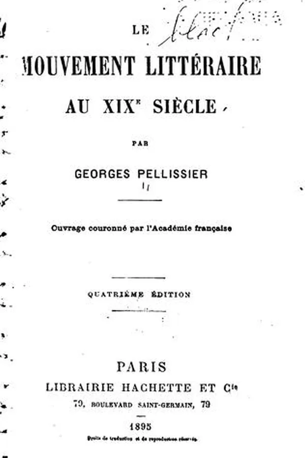 Capa de La littérature française au dix-neuvième siècle
