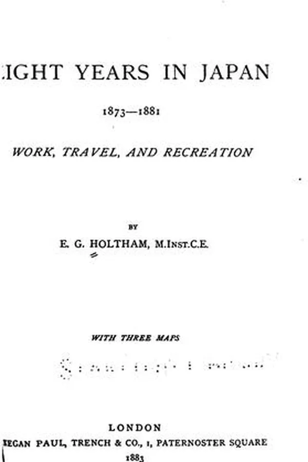 Capa de Eight Years in Japan, 1873-1881