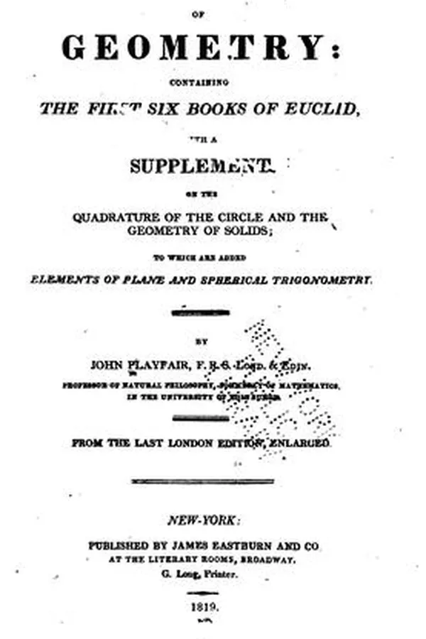 Capa de Elements of Geometry: With a Supplement on the Quadrature of the Circle and the Geometry of ...