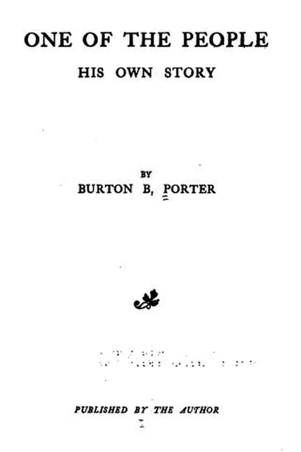 Capa de One of the People: His Own Story