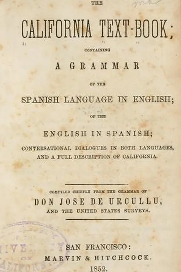 Capa de The California text-book