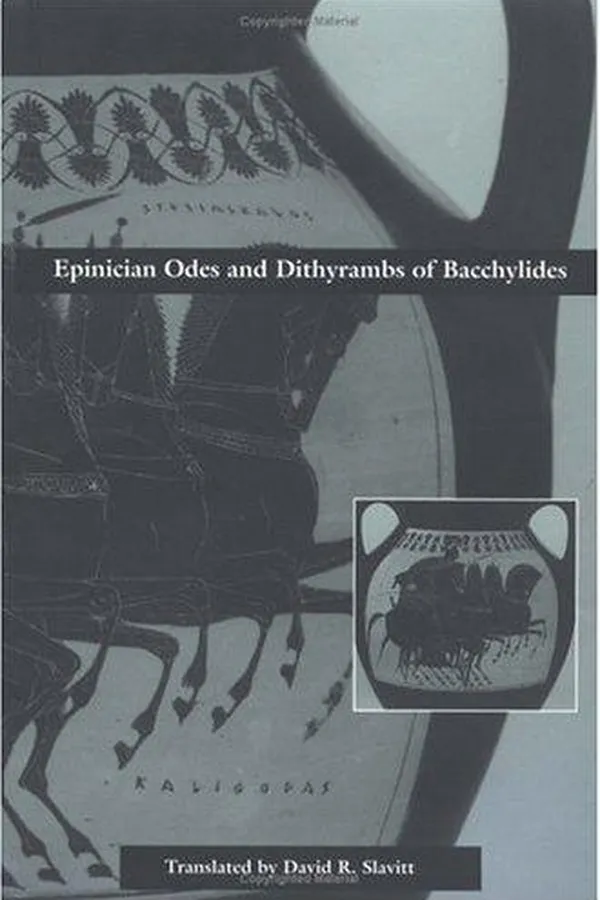 Capa de Epinician odes and dithyrambs of Bacchylides