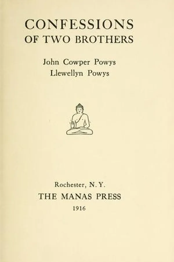 Capa de Confessions of two brothers, John Cowper Powys [and] Llewellyn Powys