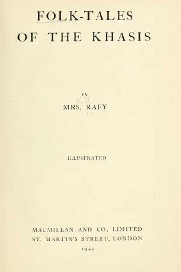 Capa de Folk-tales of the Khasis