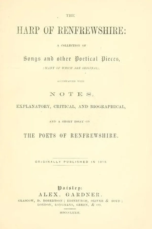 Capa de The Harp of Renfrewshire