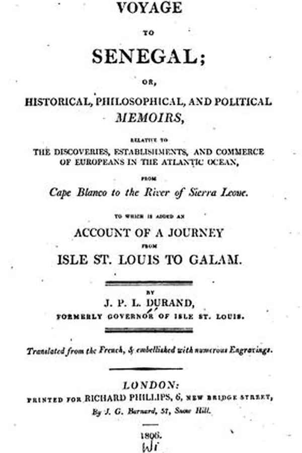 Capa de A Voyage to Senegal ; Or, Historical, Philosophical, and Political Memoirs, Relative to the ..