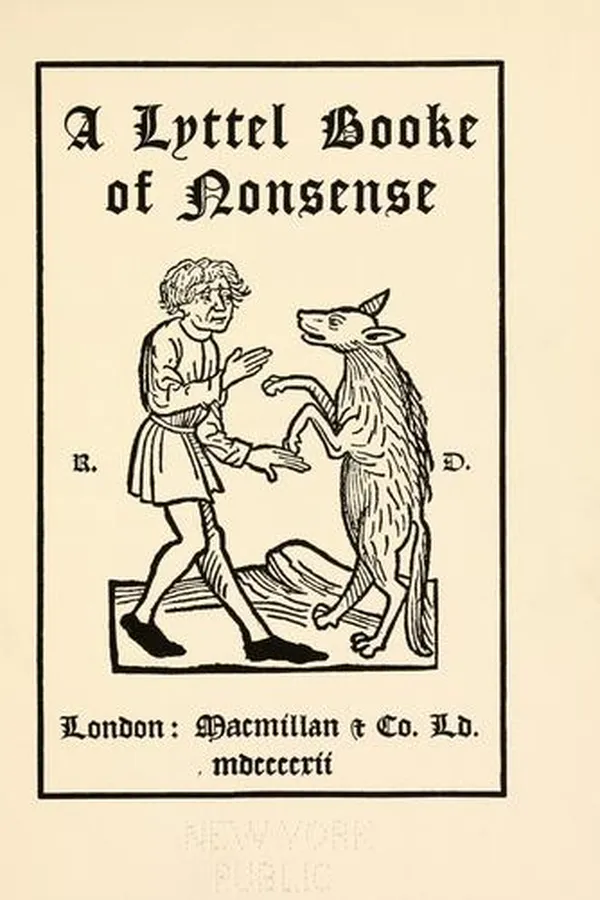 Capa de A lyttel booke of nonsense