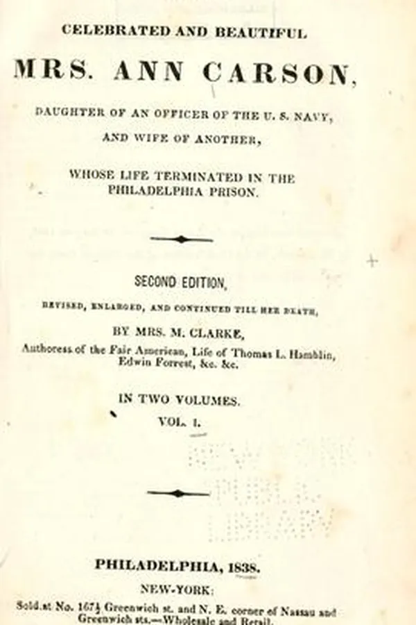 Capa de The memoirs of the celebrated and beautiful Mrs. Ann Carson