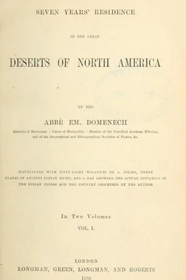 Capa de Seven years' residence in the great deserts of North America