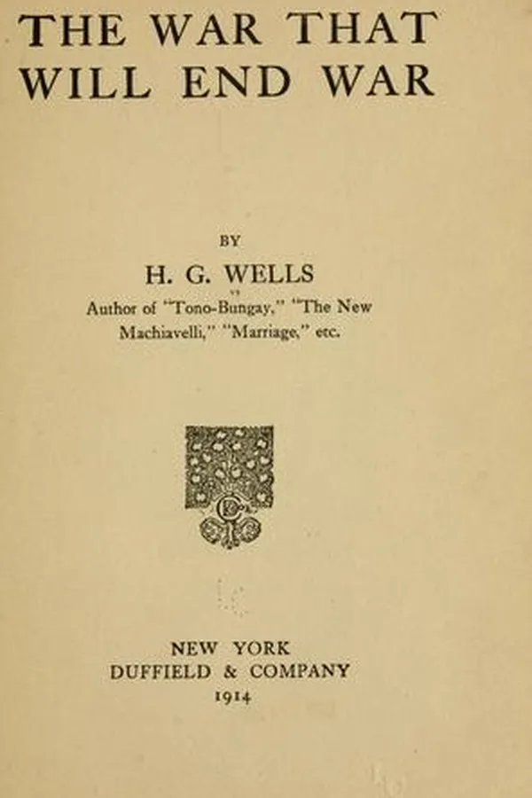 Cover of The war that will end war