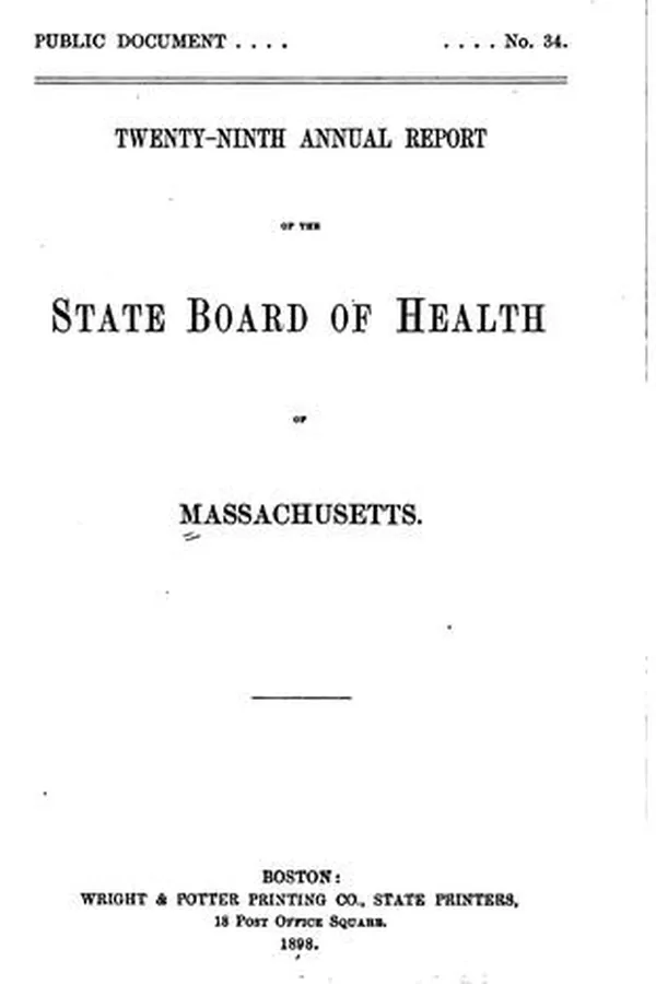 Capa de Annual report of the State Board of Health of Massachusetts. 1875