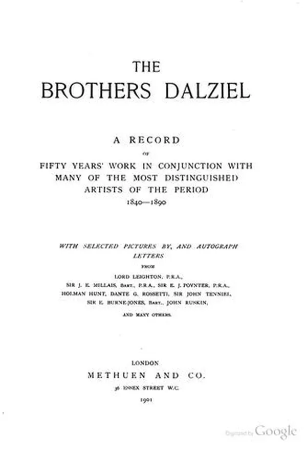 Capa de The Brothers Dalziel: A Record of Fifty Years' Work in Conjunction with Many ...