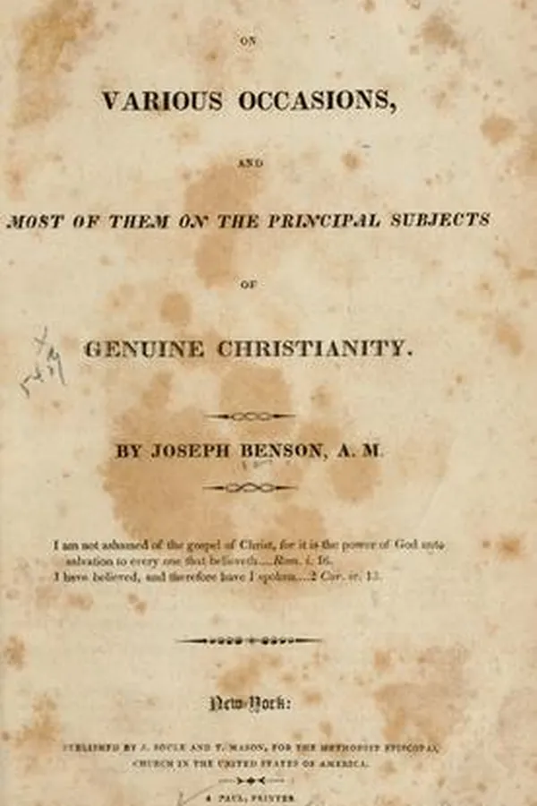 Capa de Sermons on various occasions
