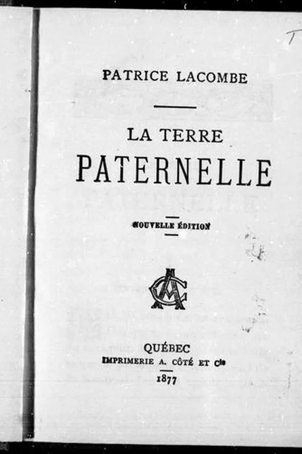 Capa de La terre paternelle